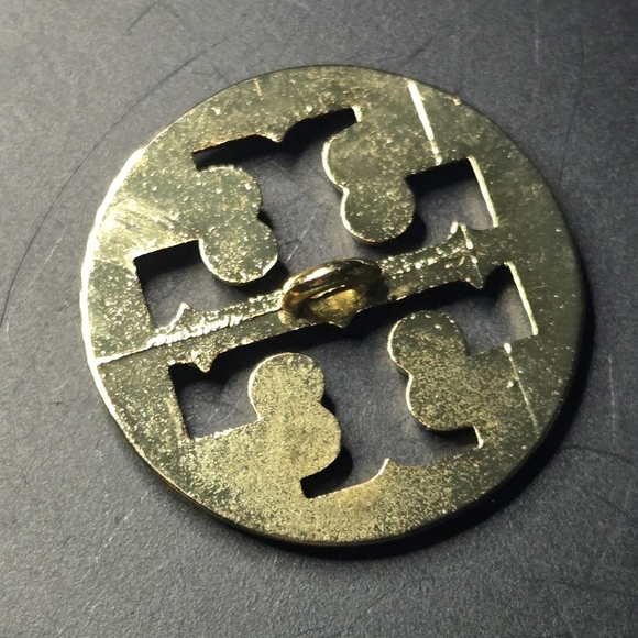 Tory Burch Gold Tone Logo 1.2" Replacement Button - Picture 4 of 7